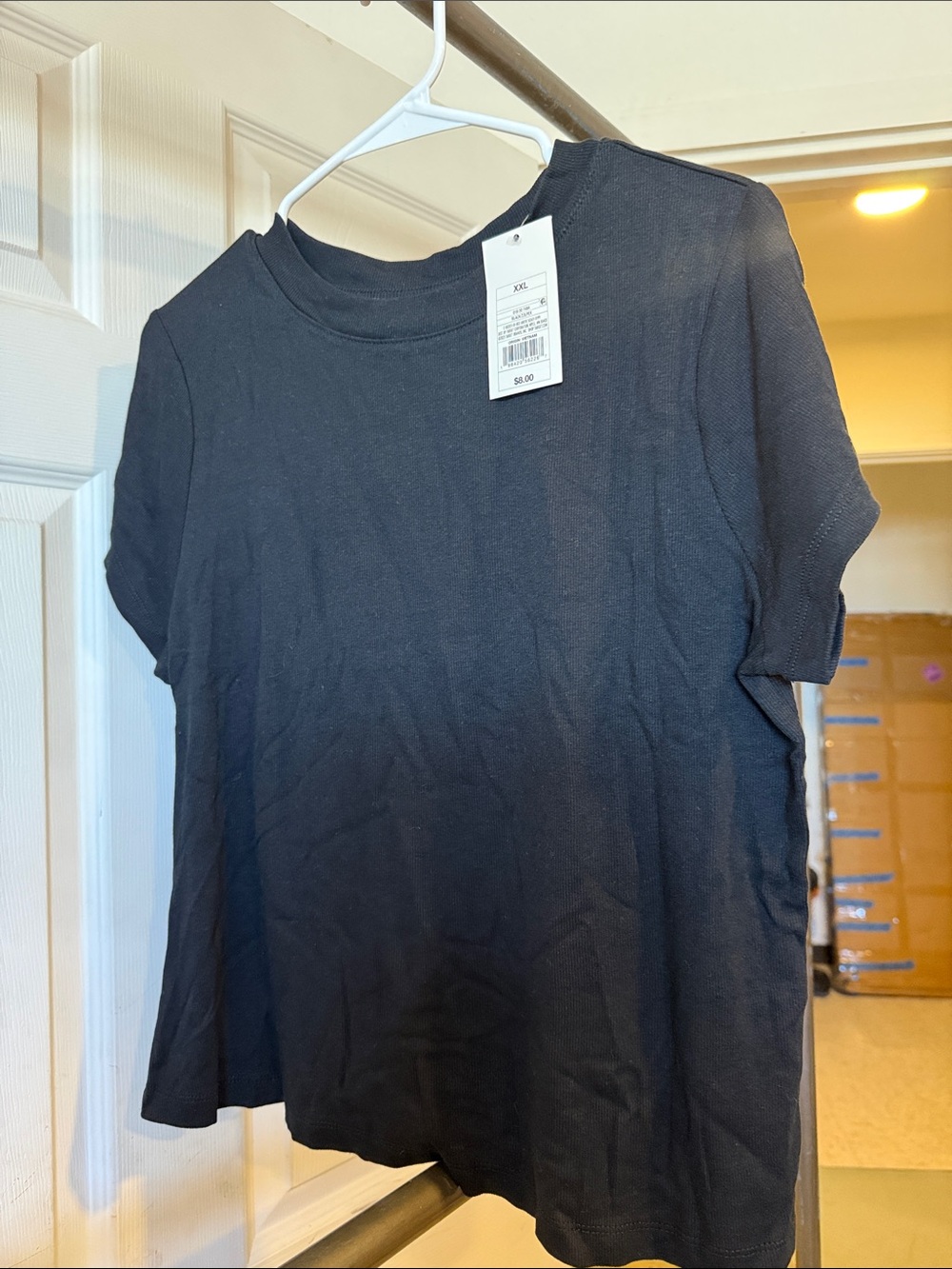 a new day Black Short-Sleeve Crewneck Tee